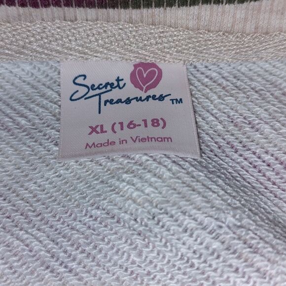 Secret Treasures zebra multicolor sleep top shirt Sz XL NWT - Picture 4 of 5